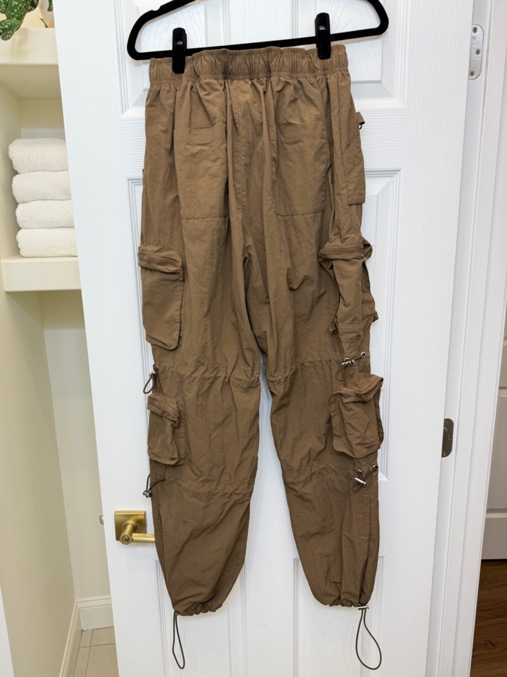 Kody Phillips Parachute Pants in Tan Size L - Picture 2 of 6